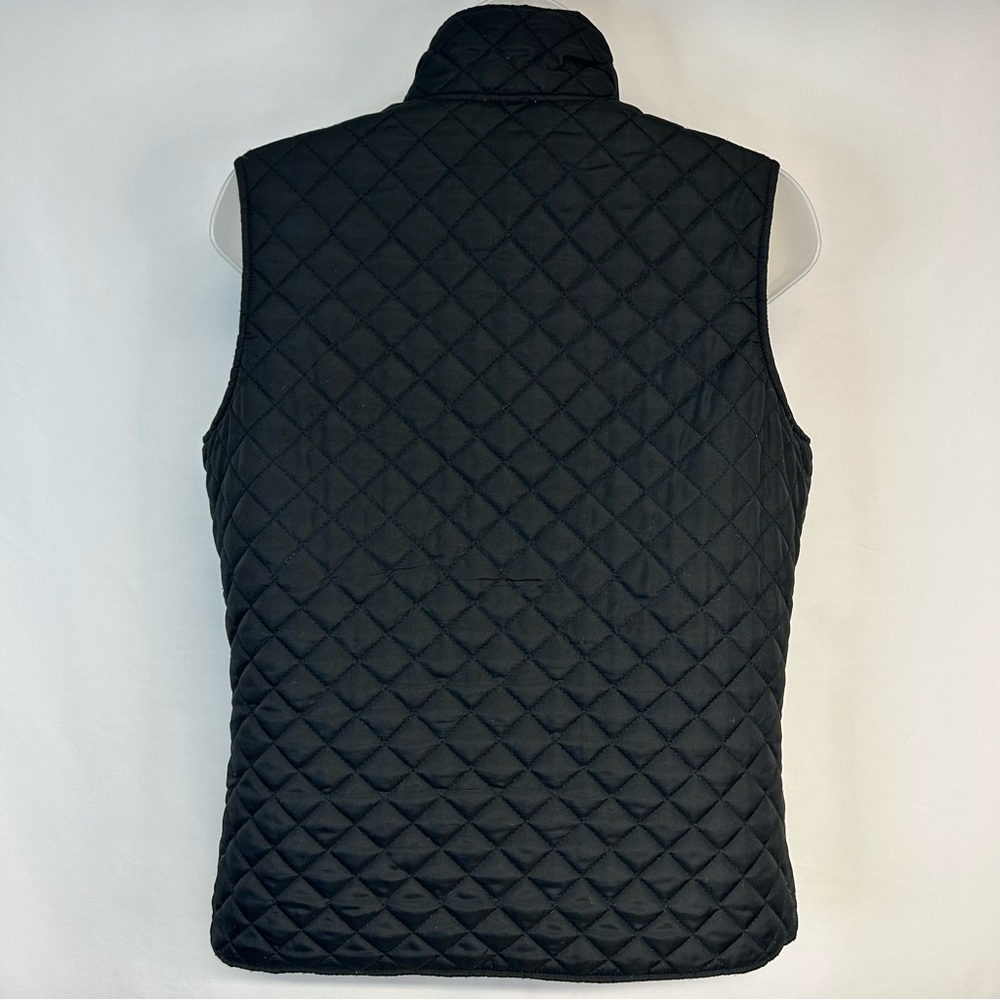 Womens Quilted Animal Print Vest Size M Reversible Full Zip Pockets Gorpcore - Picture 4 of 12